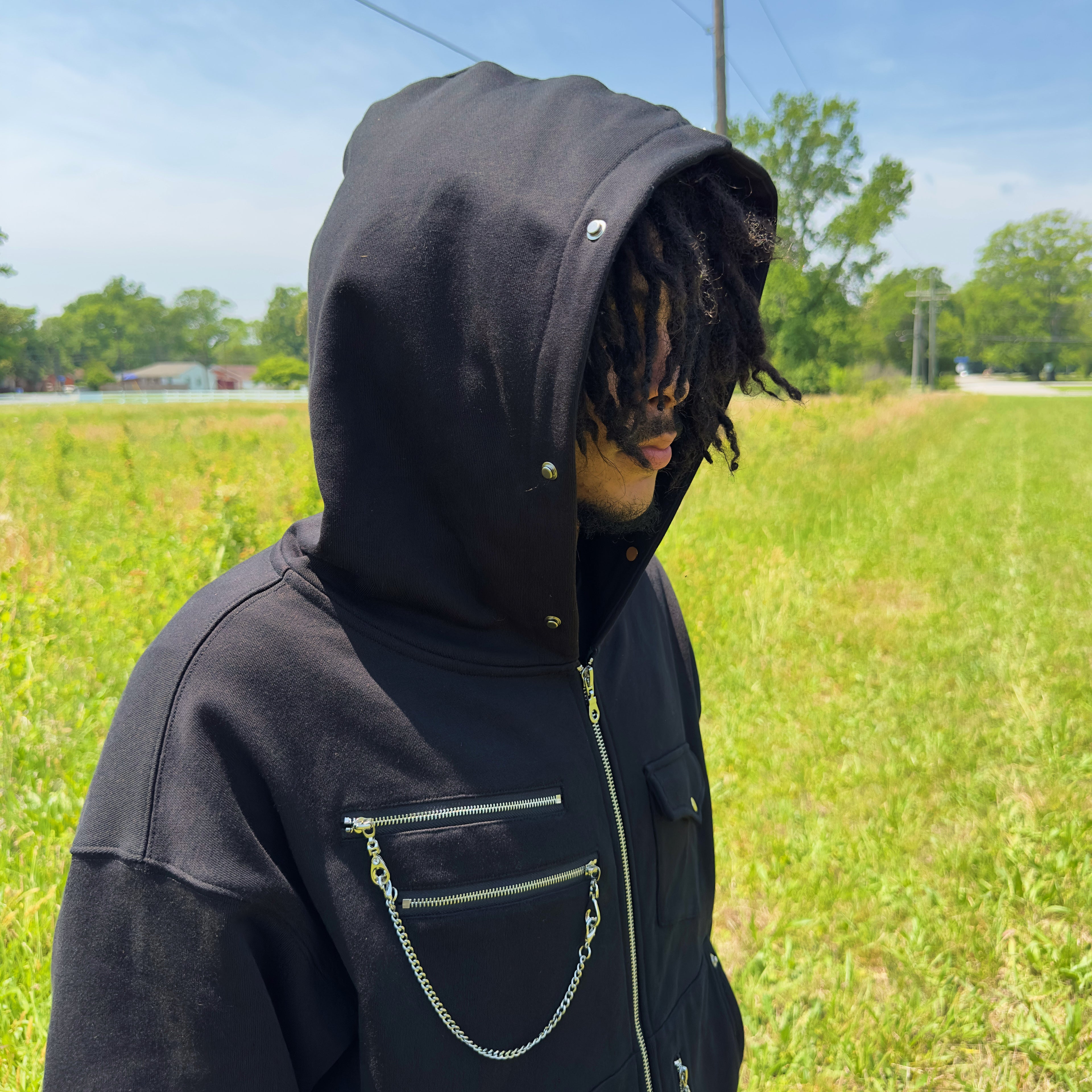 "Chain" Zip Up